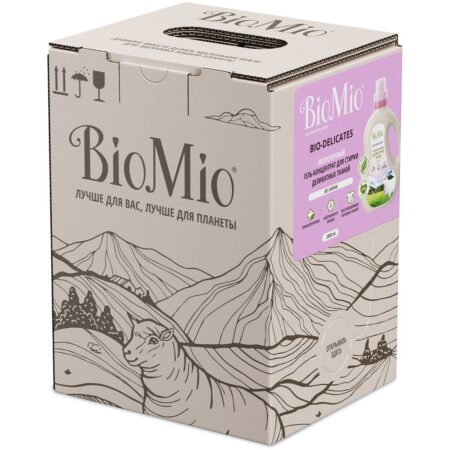 Эко гель для стирки деликатных тканей BioMio® BIO-DELICATES, экобокс, 3 л