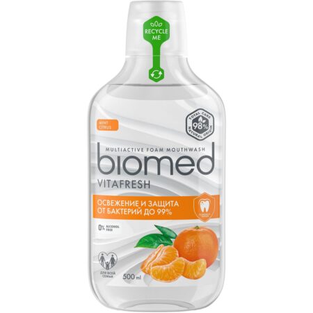 Ополаскиватель для полости рта Biomed® VITAFRESH® для свежести дыхания, цитрус, 500 мл