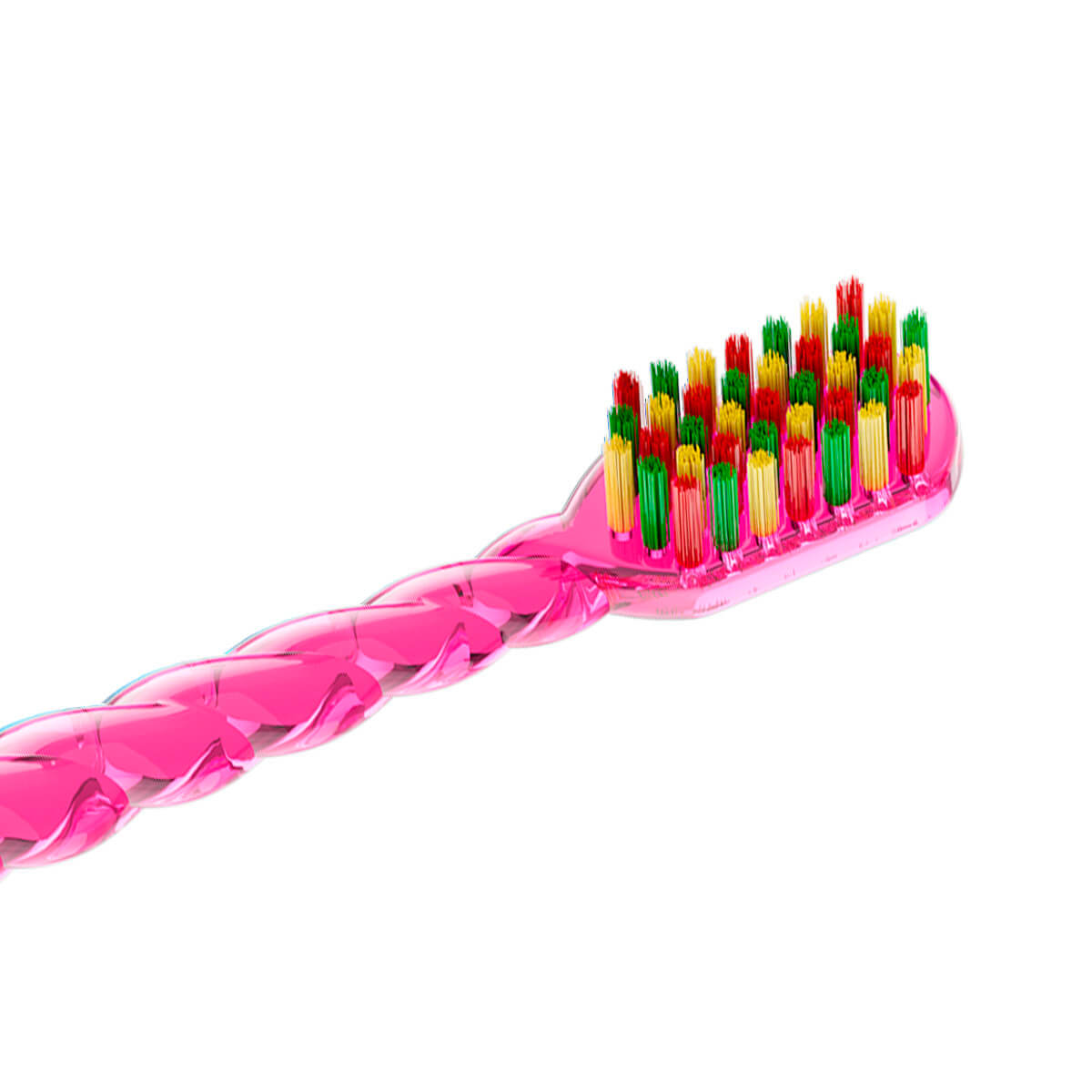 Детская зубная щётка SPLAT® JUICY LAB “Магия единорога” от 6 лет, мягкая, прозрачная/розовая — изображение 2