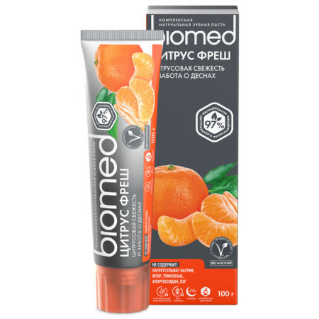 Зубная паста Biomed® VITAFRESH® отбеливающая со вкусом мяты и цитруса, 100 г