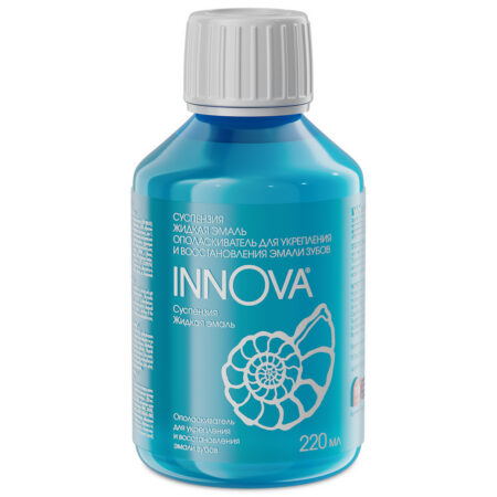 Инновационная суспензия для полости рта INNOVA® ЖИДКАЯ ЭМАЛЬ снижает чувствительность эмали, 220 мл