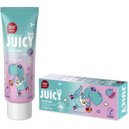Детская зубная паста с фтором SPLAT® JUICY® LAB, спелый арбуз, 55 мл