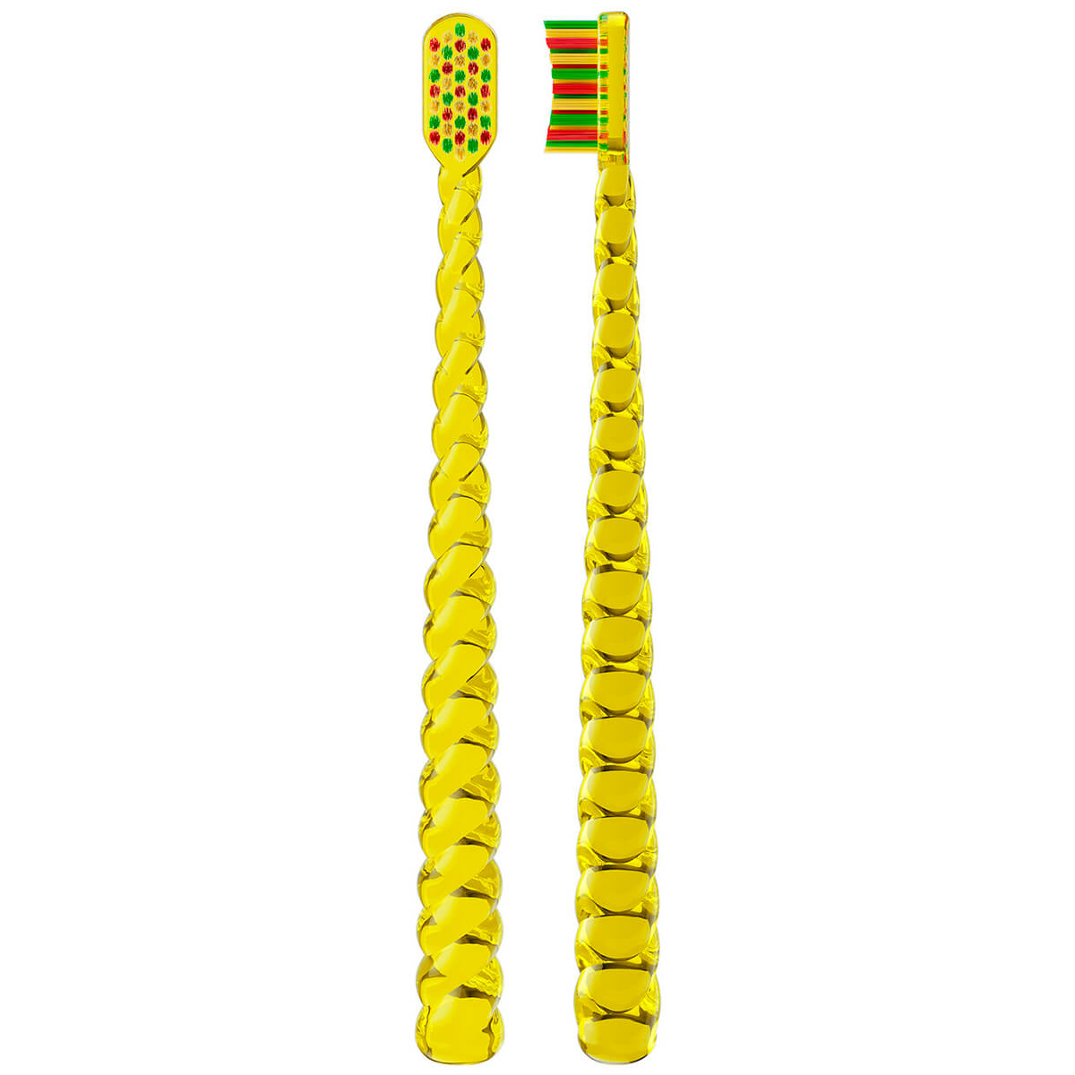 Детская зубная щётка SPLAT® JUICY LAB “Магия единорога” от 6 лет, мягкая, прозрачная/желтая — изображение 3