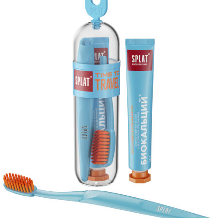 Дорожный набор паста и щётка SPLAT® Professional БИОКАЛЬЦИЙ, 25 г