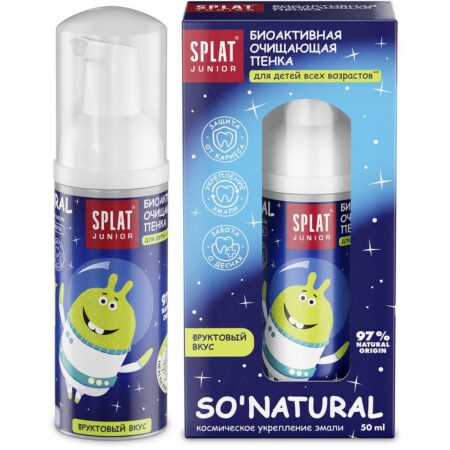 Детская пенка для полости рта SPLAT® JUNIOR MAGIC FOAM от 0 до 11 лет, 50 мл