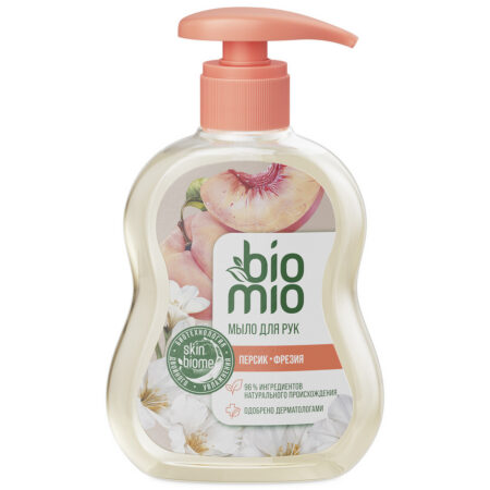 Натуральное жидкое мыло BioMio® Natural Liquid Soap с маслом персика, 300 мл