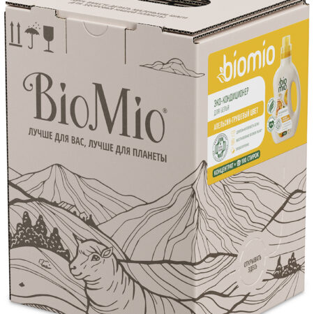 Экологичный кондиционер для белья BioMio® BIO-SOFT, апельсин-грушевый цвет, 3000 мл