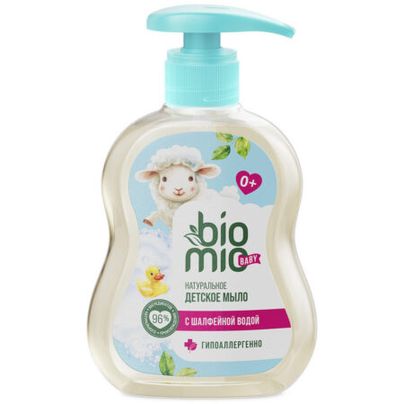 Гипоаллергенное детское жидкое мыло BioMio® Baby BIO-SOAP для рук с дозатором, 300 мл