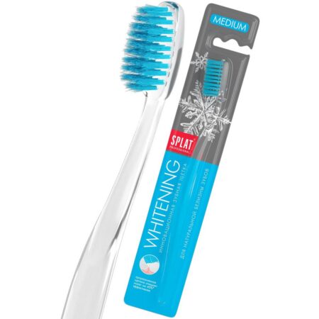 Зубная щётка SPLAT® Professional WHITENING MEDIUM средняя жесткость, голубая