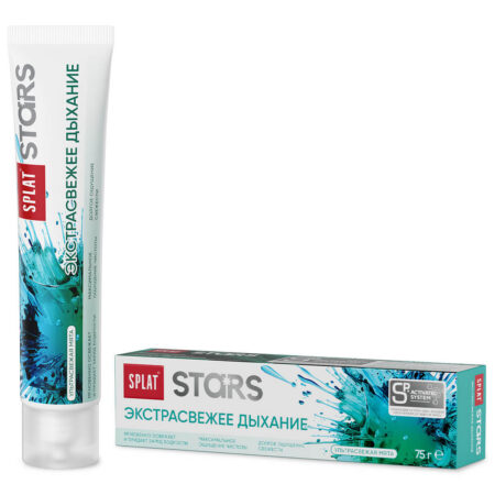 Инновационная зубная паста серии STARS «SPLAT (СПЛАТ) Экстрасвежее дыхание». 75 г